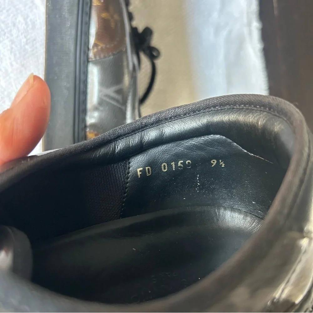 Louis Vuitton Brown Sneakers with Monogram Design